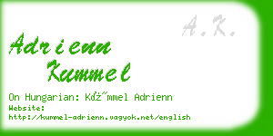 adrienn kummel business card